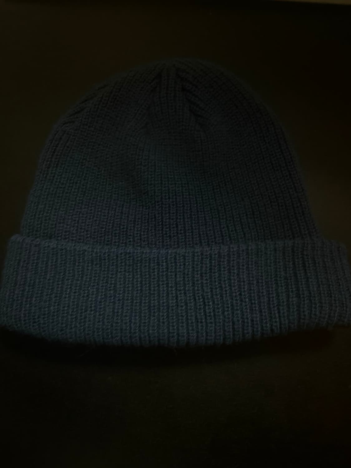 스투시 베이직 커프 비니 네이비 크림발새상품 상품이미지4