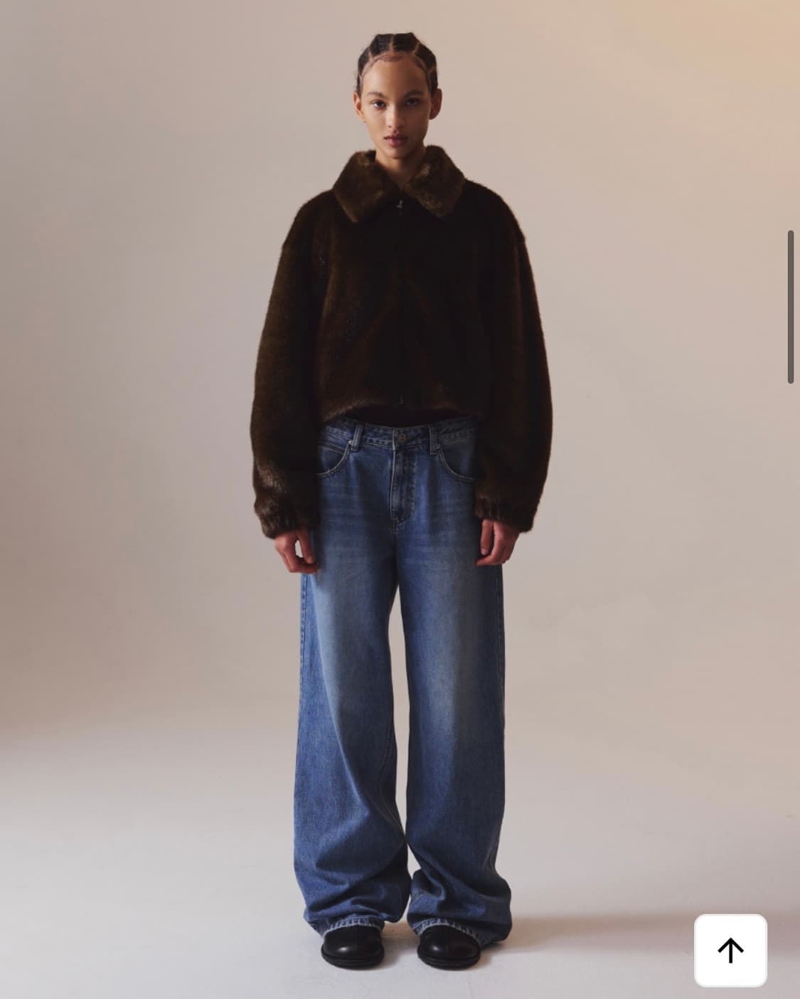 인사일런스우먼 퍼자켓 브라운 M 상품이미지2