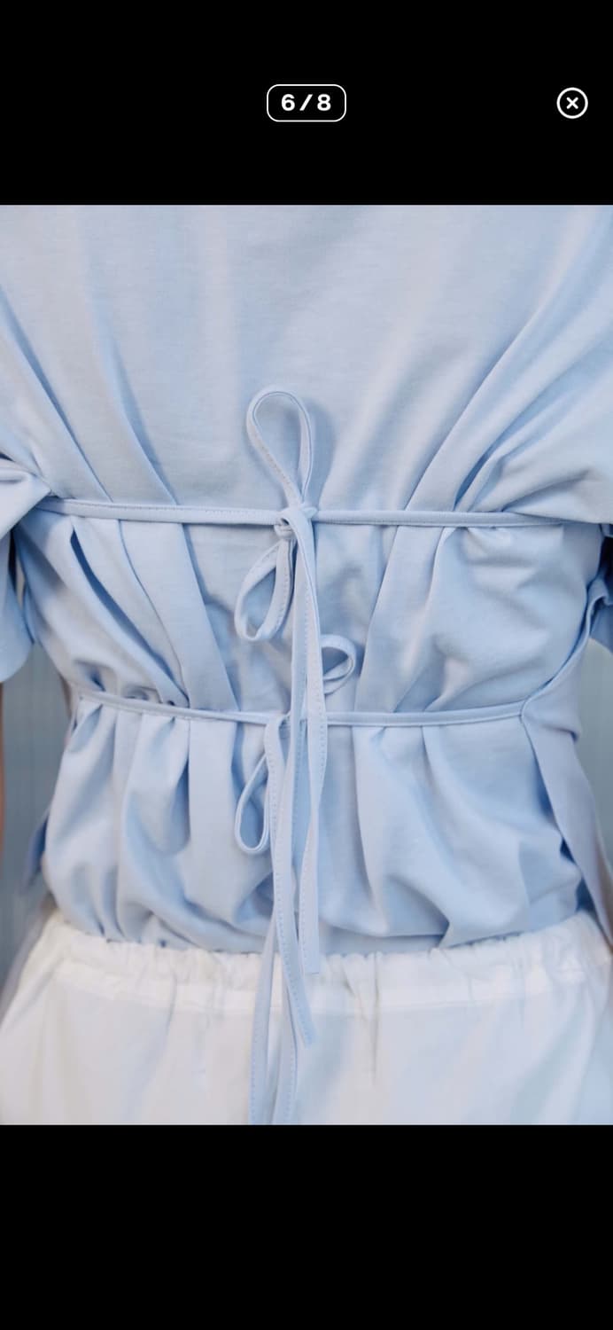 STRING LAYERED TEE SKY BLUE 상품이미지4