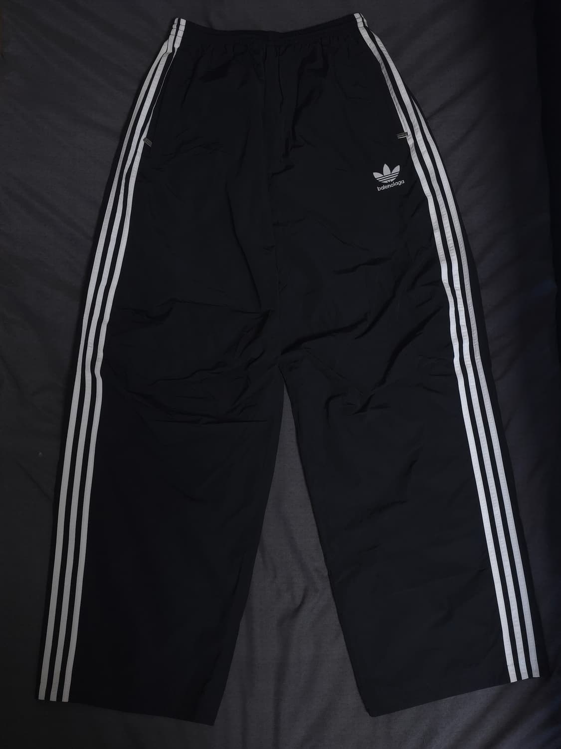 [XS] 발렌시아가 아디다스 포플린 트랙팬츠 스티치 블랙 상품이미지2