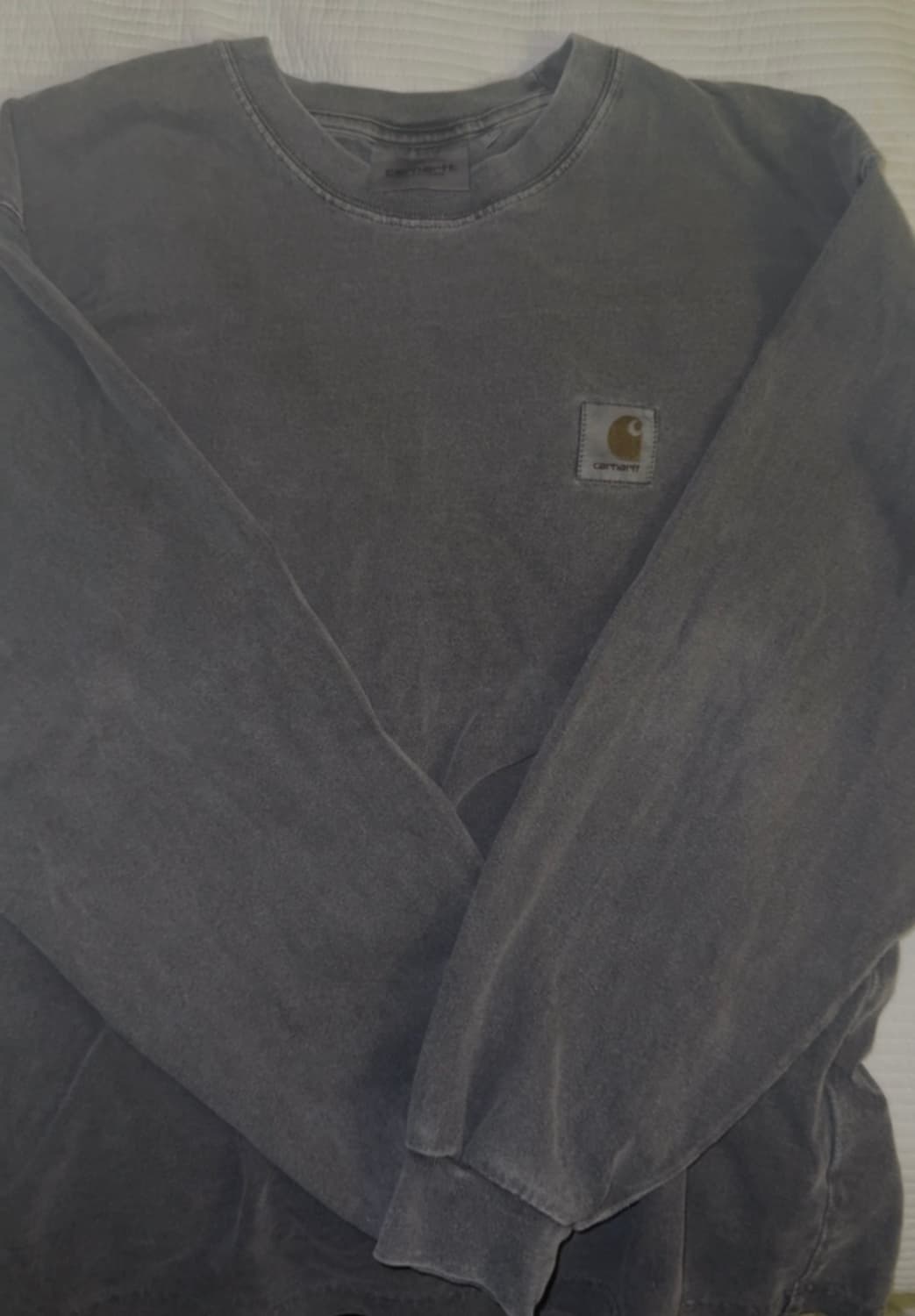 칼하트 피그먼트 롱슬리브 차콜s 상품이미지1