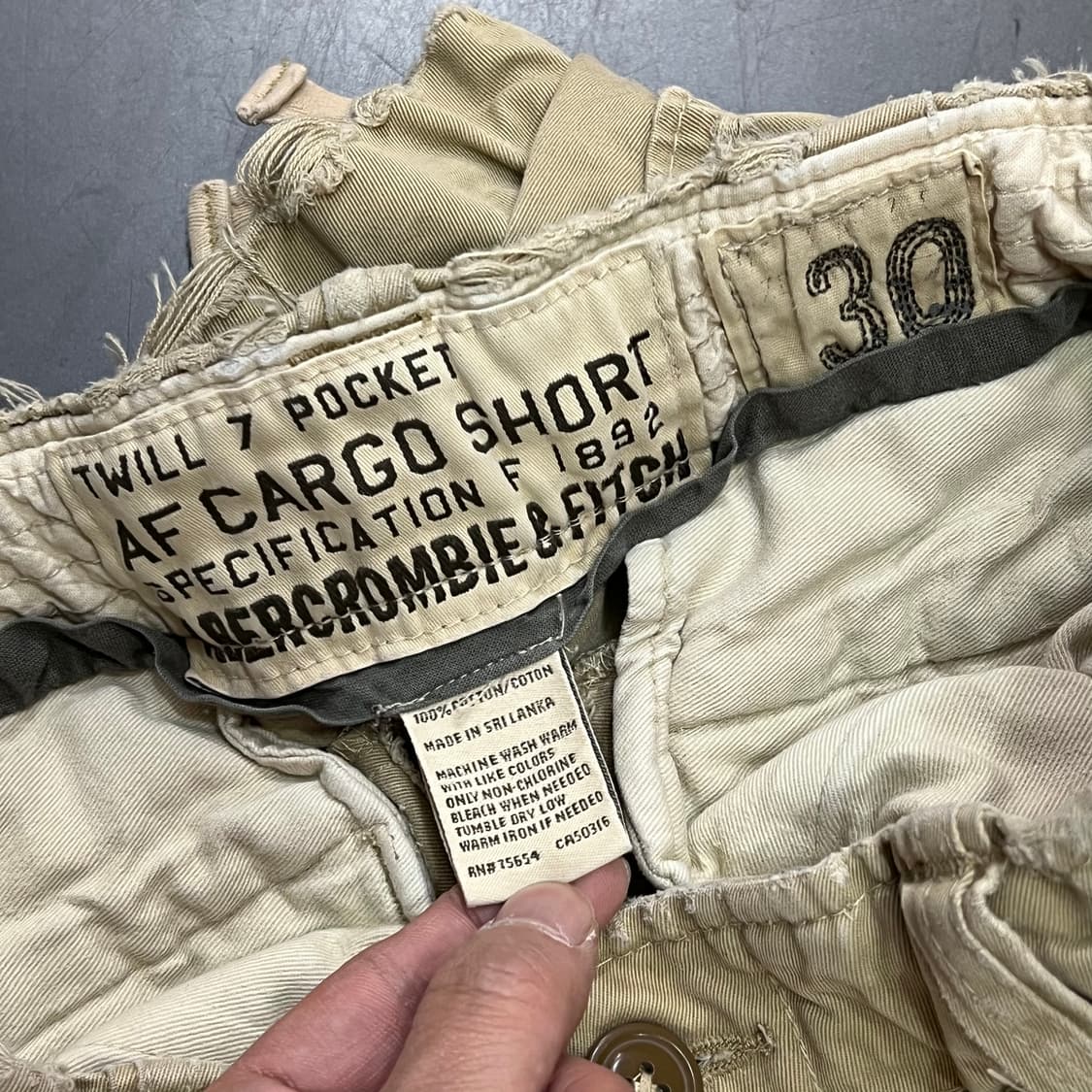  아베크롬비 하프 카고팬츠 y16373 상품이미지7