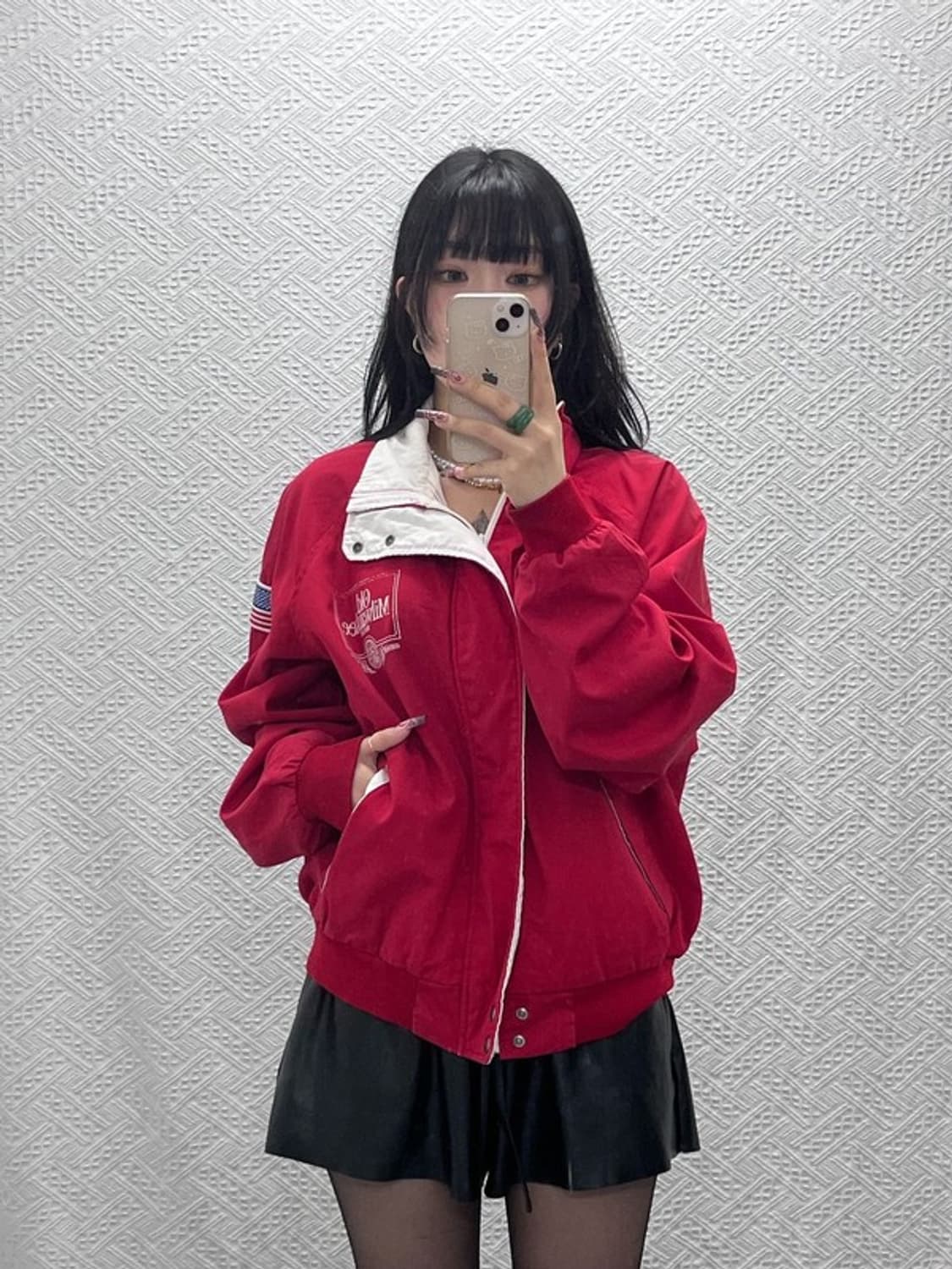 스윙스터 빈티지 레트로 90's 캐주얼 키치 자켓 L C11784 상품이미지2