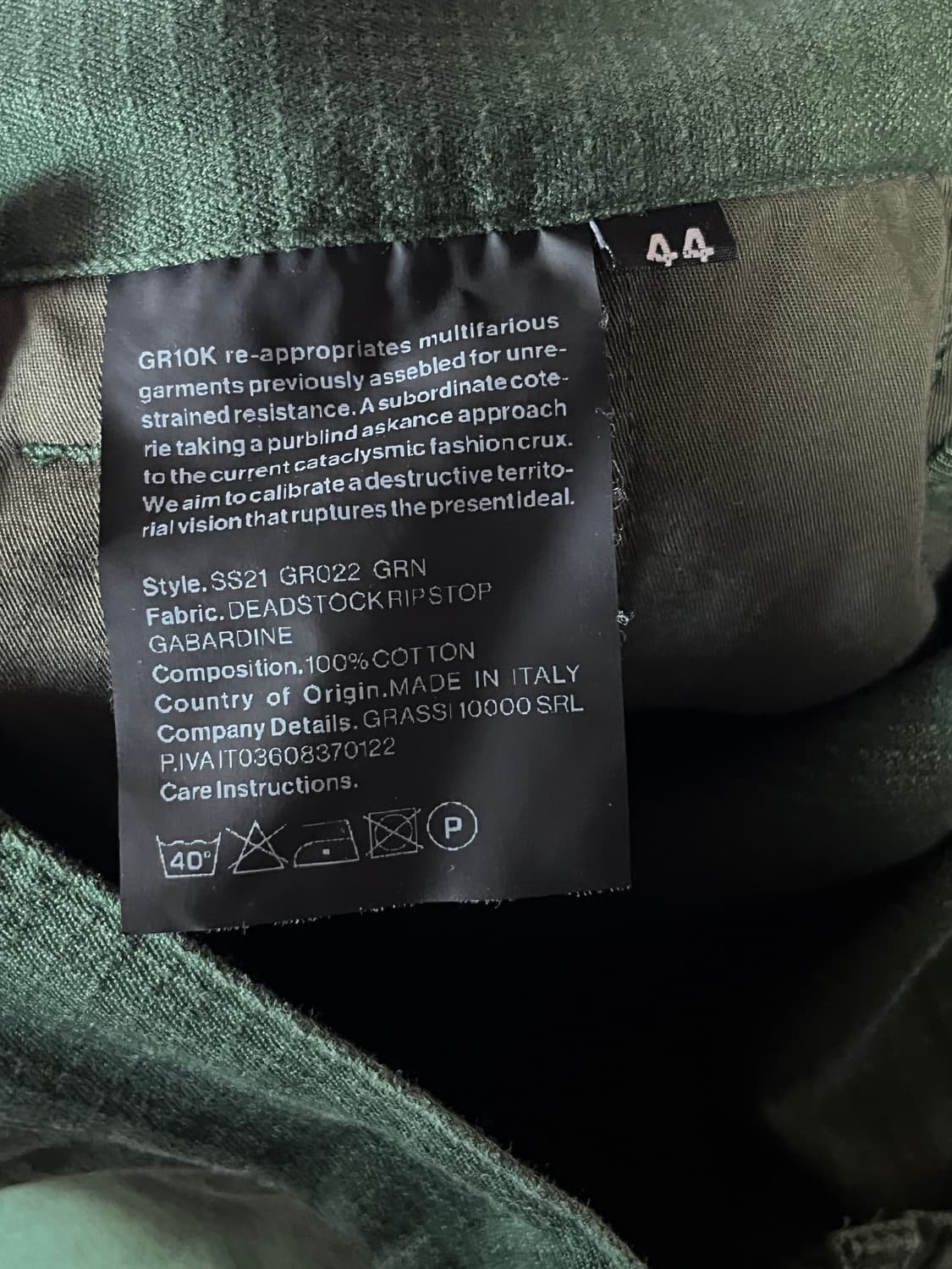 gr10k 팬츠 상품이미지2