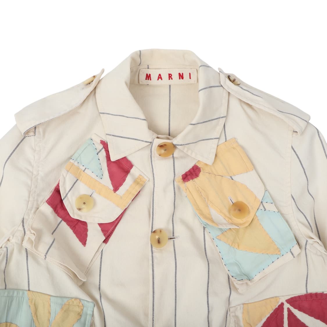 마르니 뉴트럴 플라워 패치워크 유틸리티 자켓 상품이미지2