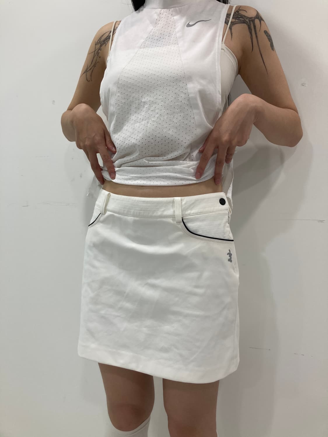 Stitch white mini sk 상품이미지3