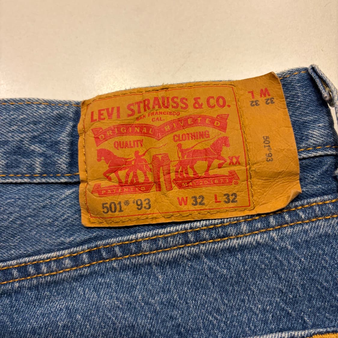 [32] 리바이스 501 93 청바지 데님 팬츠 C884 상품이미지4