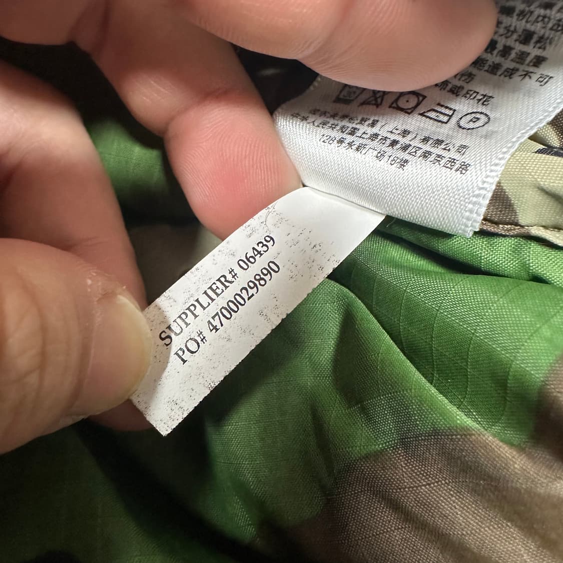 ✨ (바배) 랄프로렌 데님 서플라이 덕다운 성조기 카모 패딩 상품이미지5