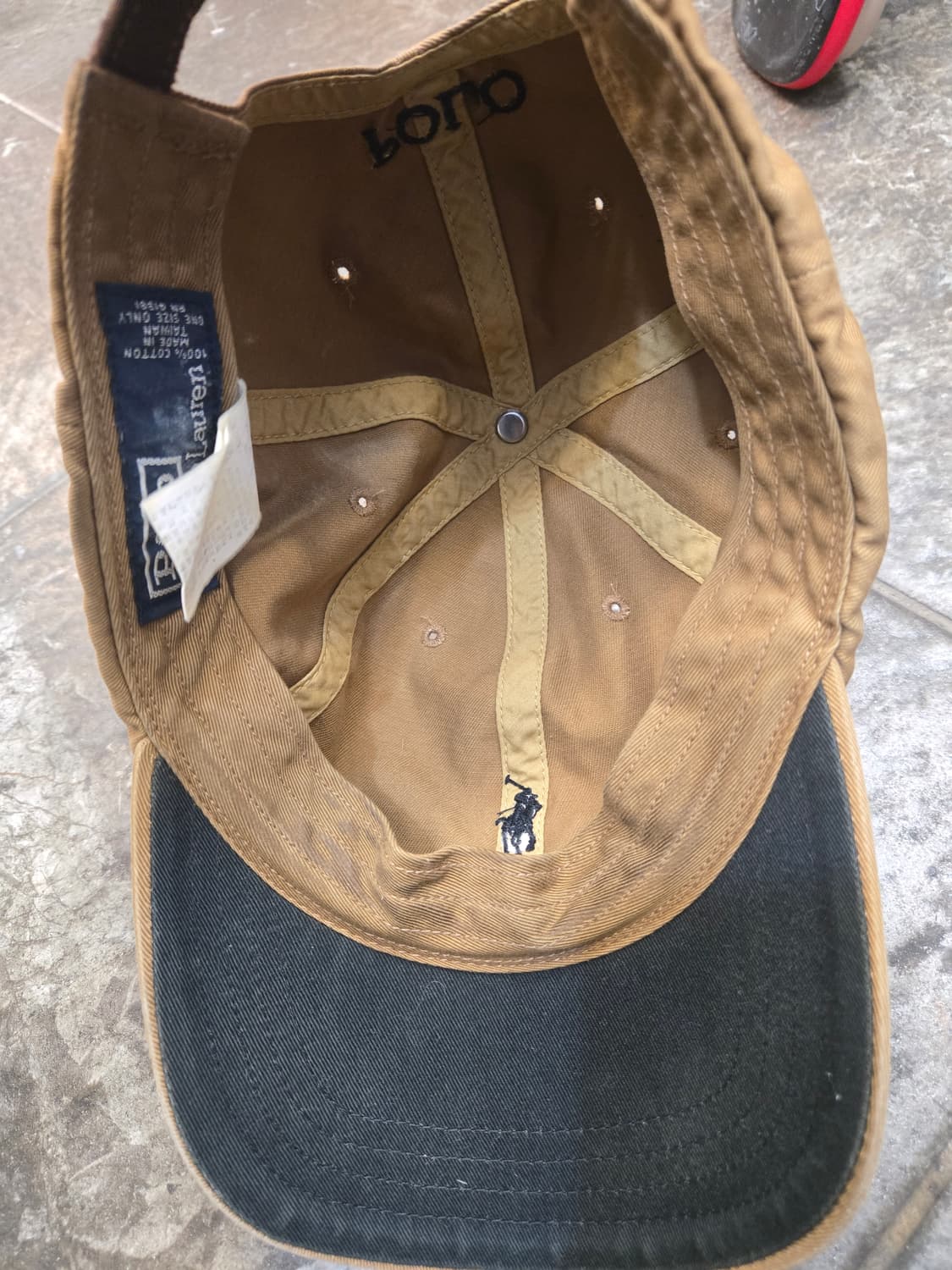 폴로 랄프로렌 베이지 볼캡 상품이미지5