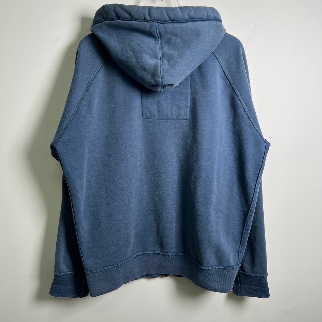 아베크롬비 빈티지 블루 삼선 후드집업 L 상품이미지6