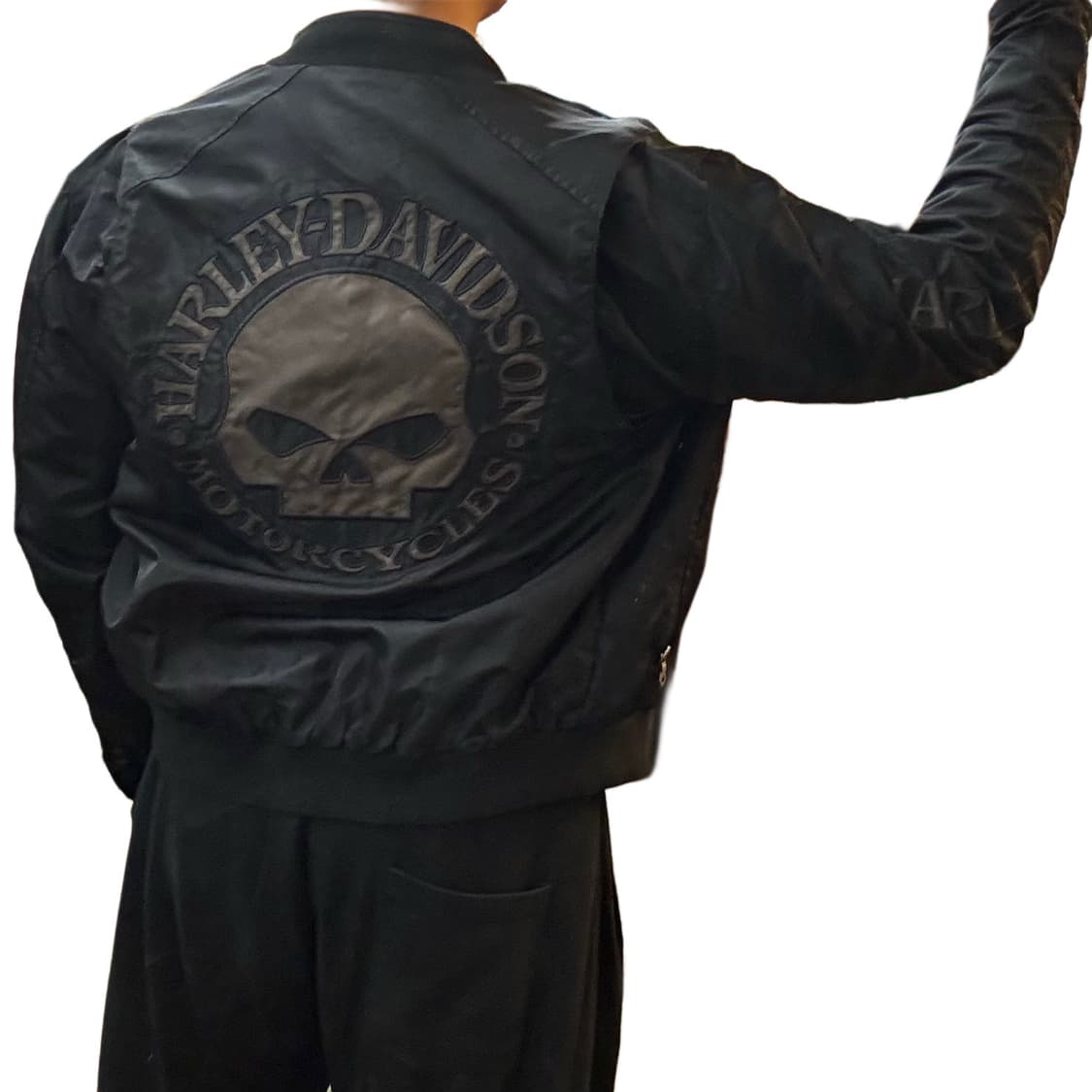 할리데이비슨 윌리 G 스컬 나일론 자켓 (L-XL) 봄버자켓 상품이미지7