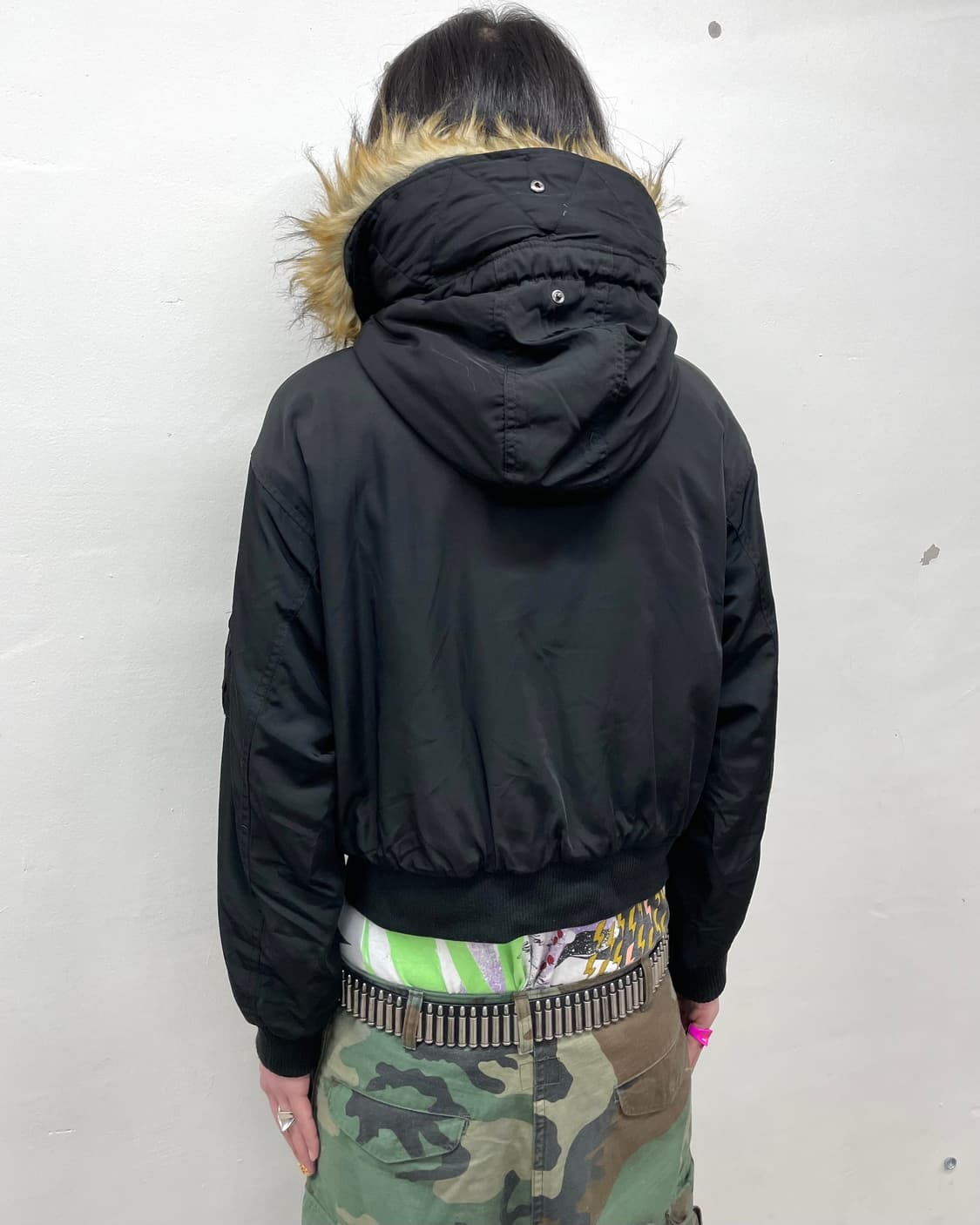 Big Hoodie Black Padded Jacket  상품이미지3