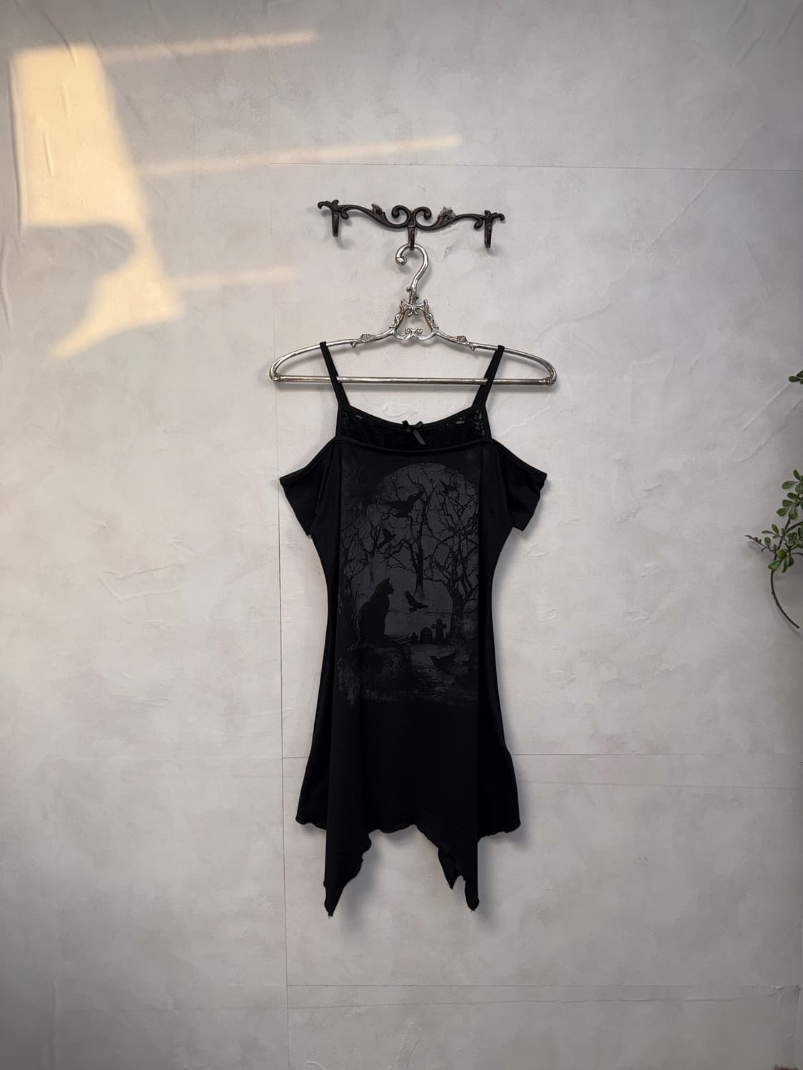 Romwe black gothic raven cat ops 상품이미지4