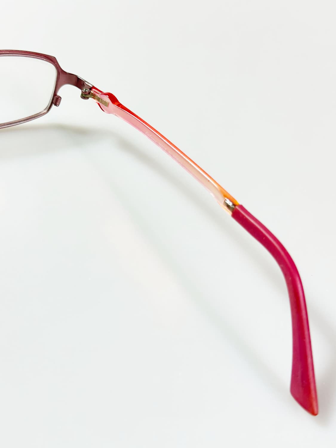 EPILOGUE 핑크 메탈 슬림 스퀘어 프레임 빈티지 안경 상품이미지6