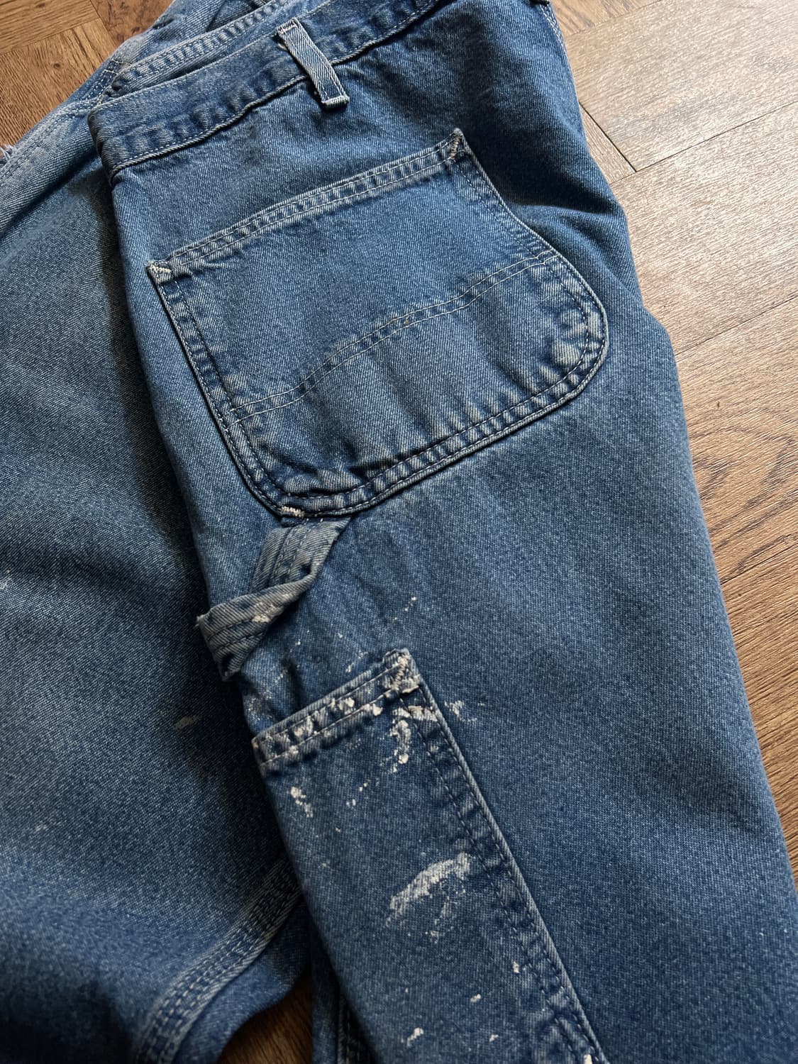 [38]칼하트 USA 빈티지 페인팅 키펜터 워크 데님 팬츠 상품이미지7