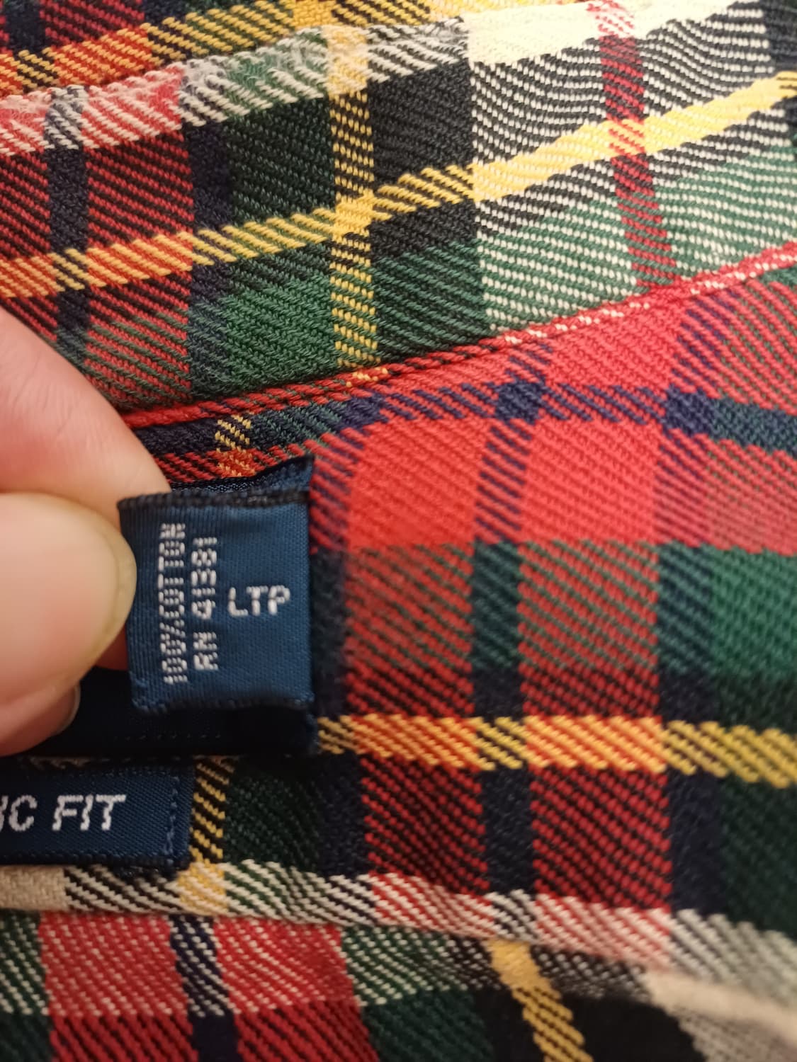 폴로 랄프 로렌 클래식 타탄체크 셔츠 (M사이즈 / 여성 루즈핏 추천) 상품이미지5