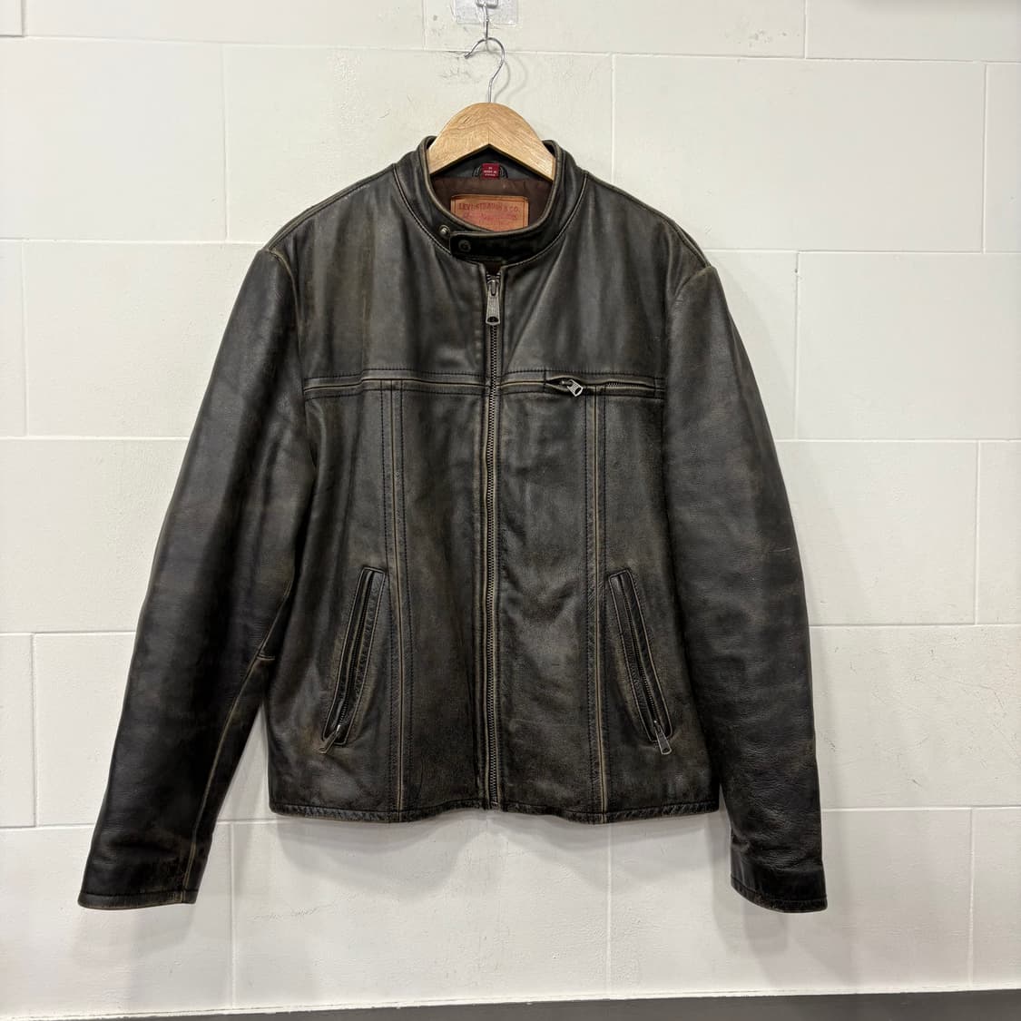 90 's 리바이스 가죽자켓 상품이미지1