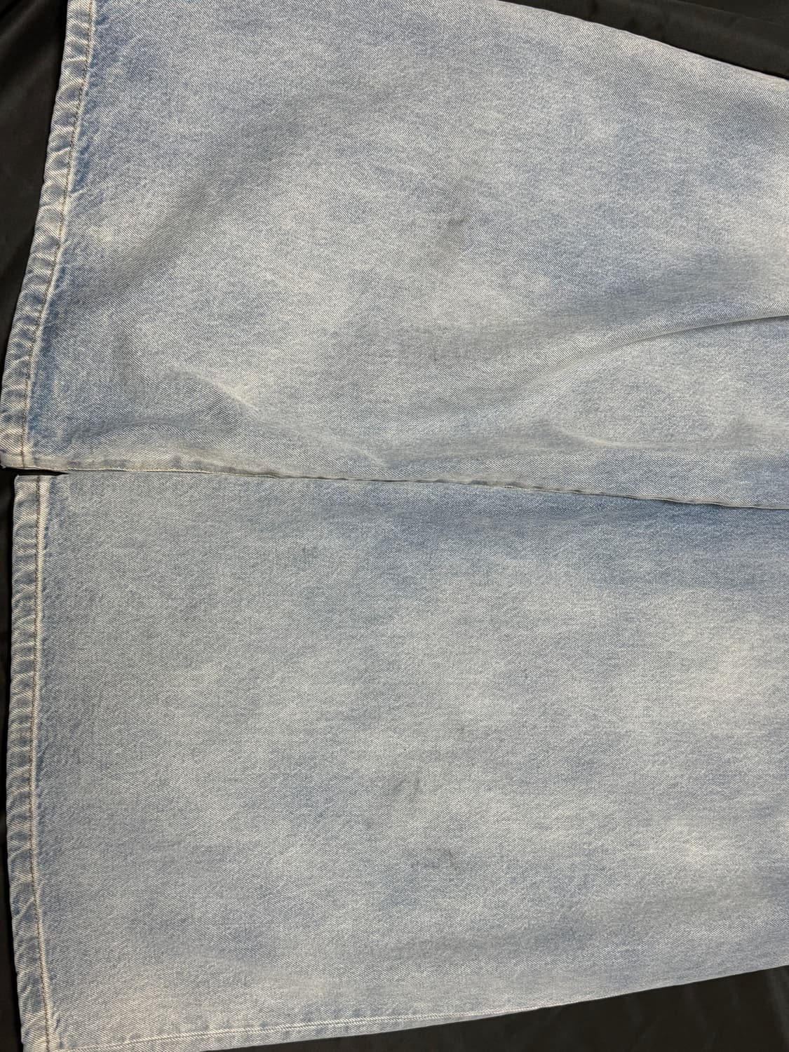 베트멍 로고 자수 배기진 블루 데님팬츠 상품이미지8