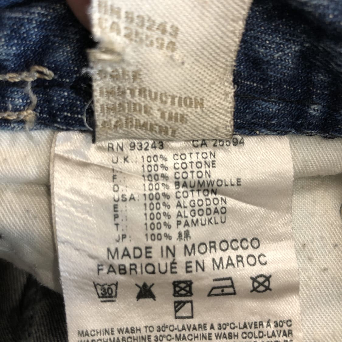 디젤 ZATiNY 워싱 데님진 31 인치 상품이미지7