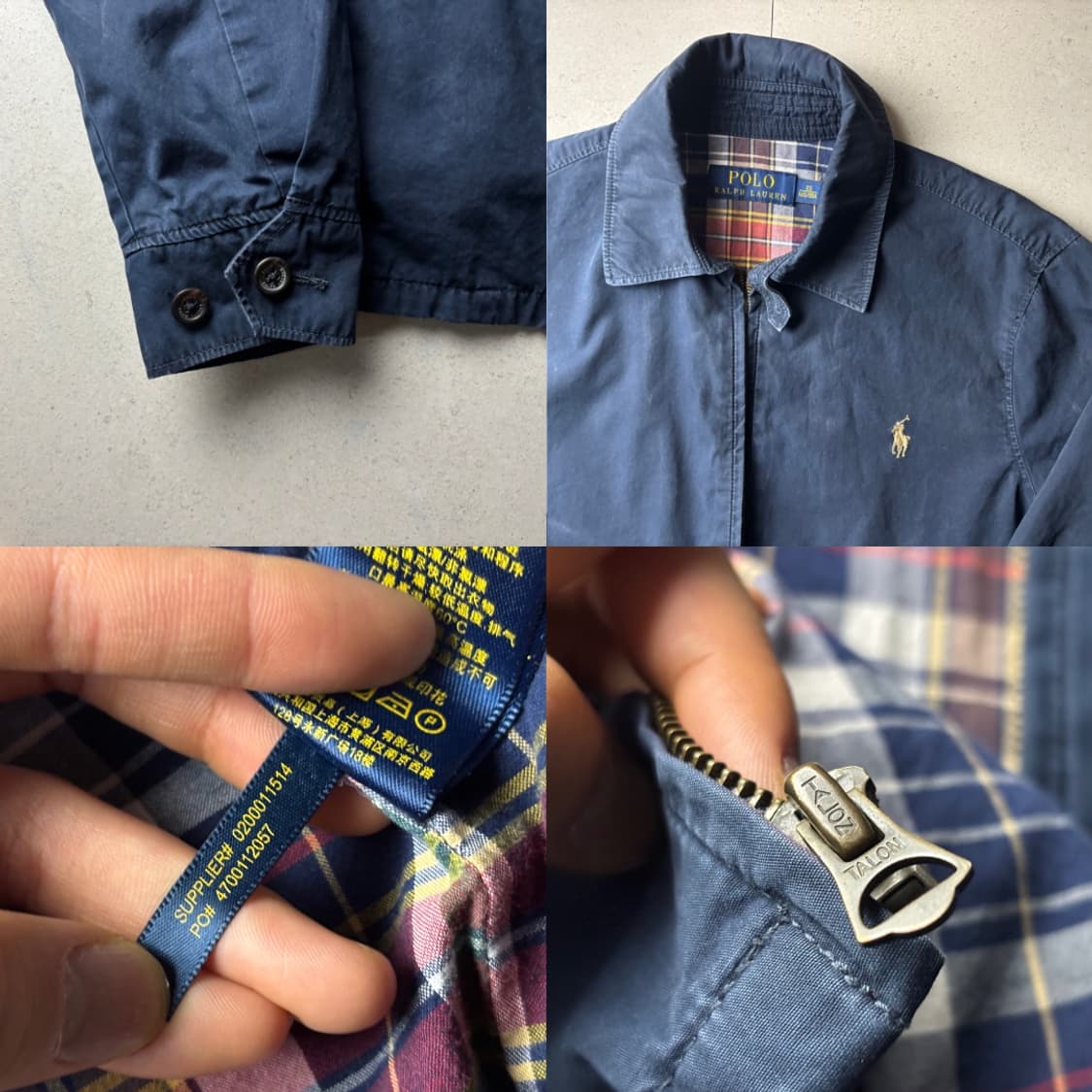 폴로 안감체크 자켓 상품이미지3