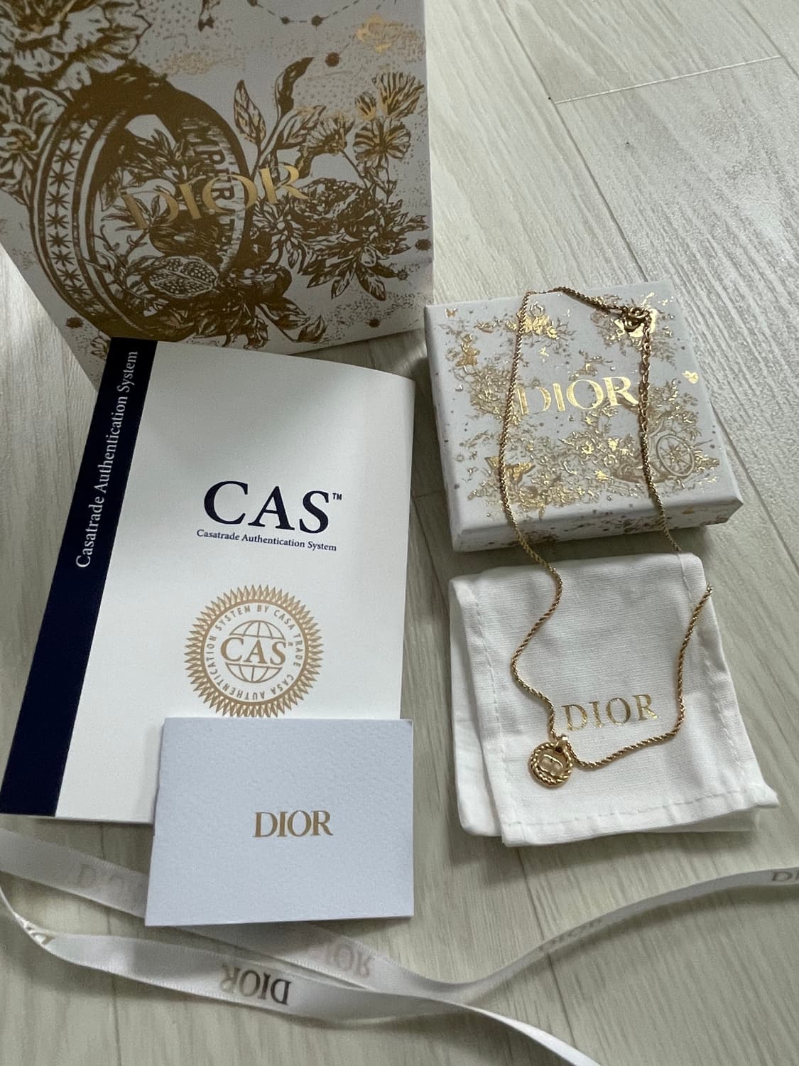 [풀박스/S급] 디올 CD로고 빈티지 목걸이 팔아요 상품이미지2