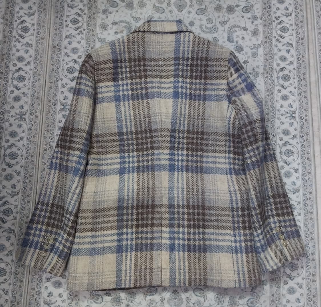 (새상품) 바이미나 해리스트위드 체크 울 자켓 66까지 상품이미지4
