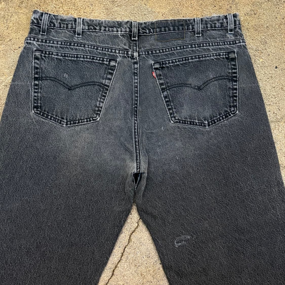 90s Made in USA 빈티지 리바이스 빅사이즈 흑청 블랙진  상품이미지7