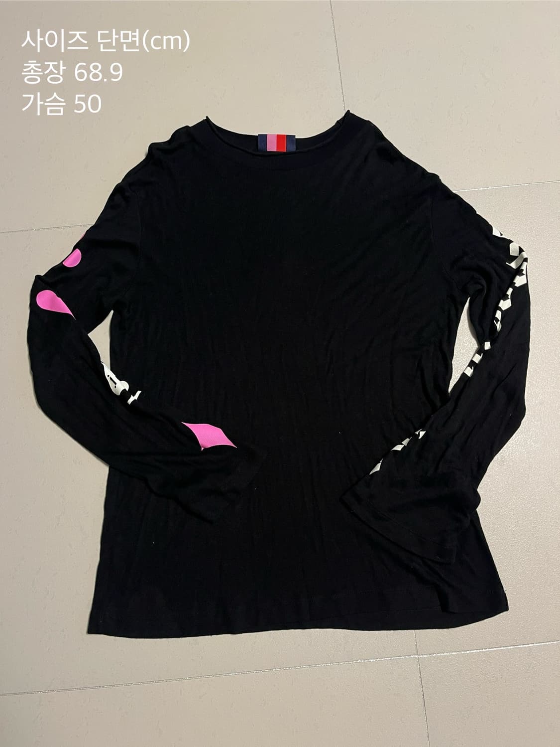 럭키슈에뜨 쟈뎅드슈에뜨 블랙 긴팔티 38 상품이미지1