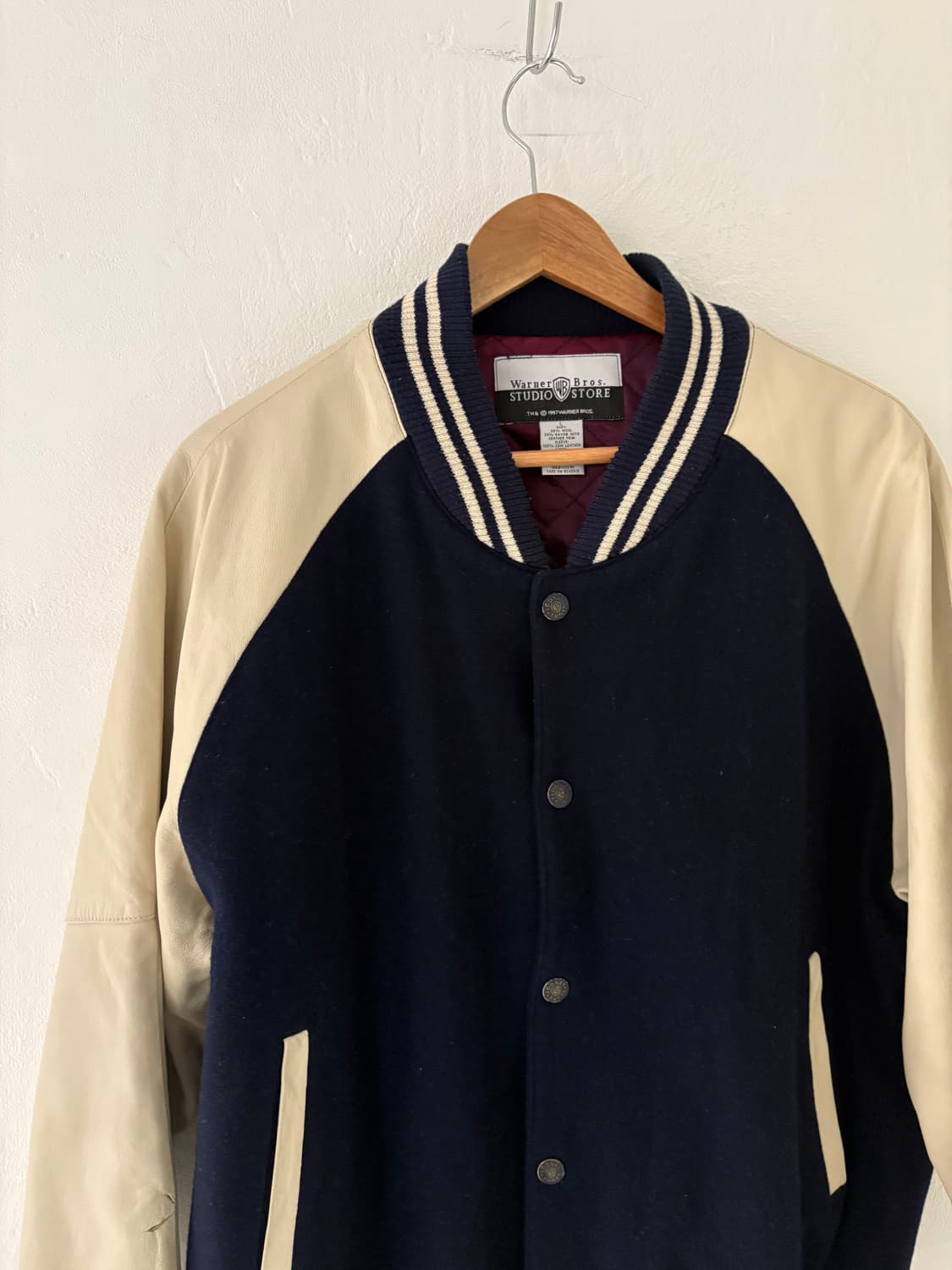 90's Warnerbros 1997 leather sleeve JK 상품이미지2