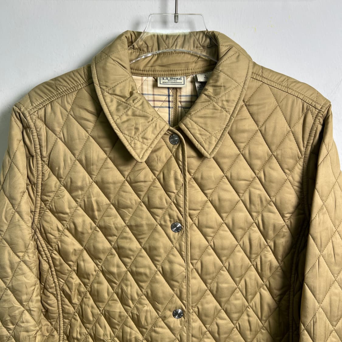 엘엘빈 베이지 다이아몬드 퀄팅 자켓 L 상품이미지4