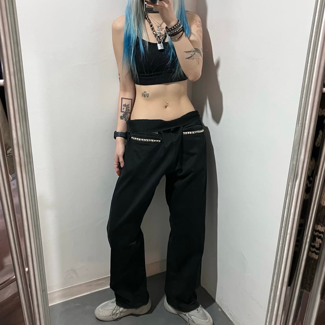 바운티헌터 펑크 스터드 치노팬츠 상품이미지1