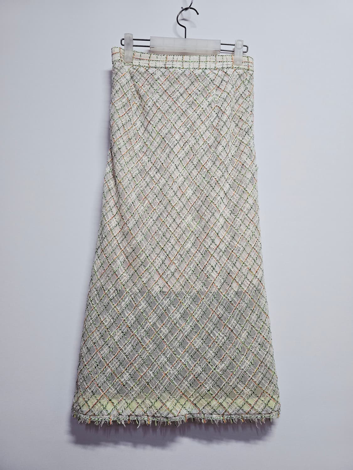 시스템 트위드 랩 스커트 체크 패턴67 상품이미지4