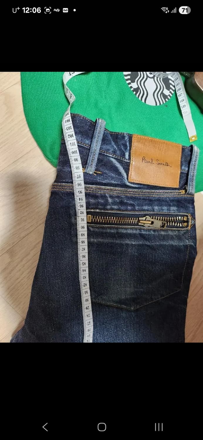 PAUL SMITH 짚 데님 청바지 팬츠 상품이미지10