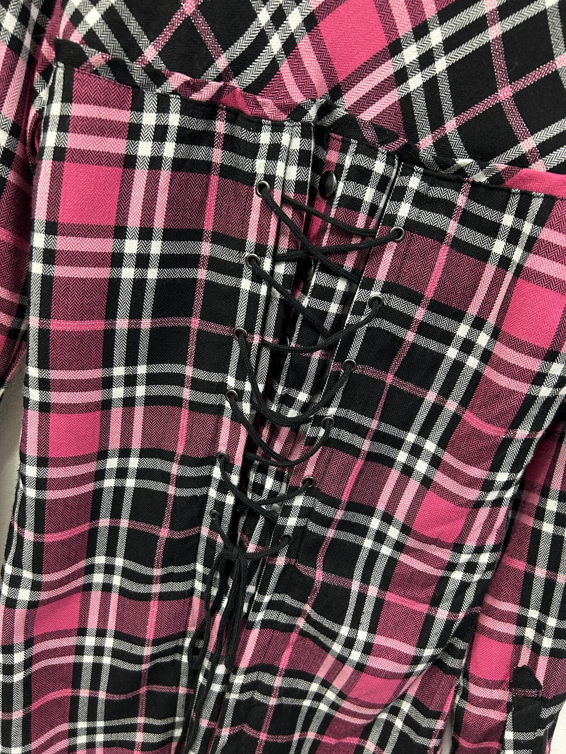 [SKINNY LIP] 스키니 립 핑크 아일렛 셔츠 원피스 상품이미지7