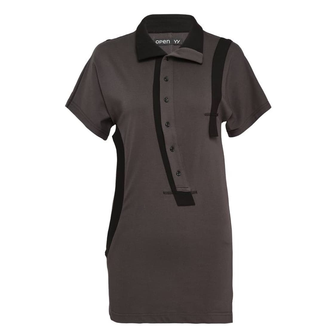 오픈와이와이 CURVED BUTTON PANEL TEE 상품이미지2