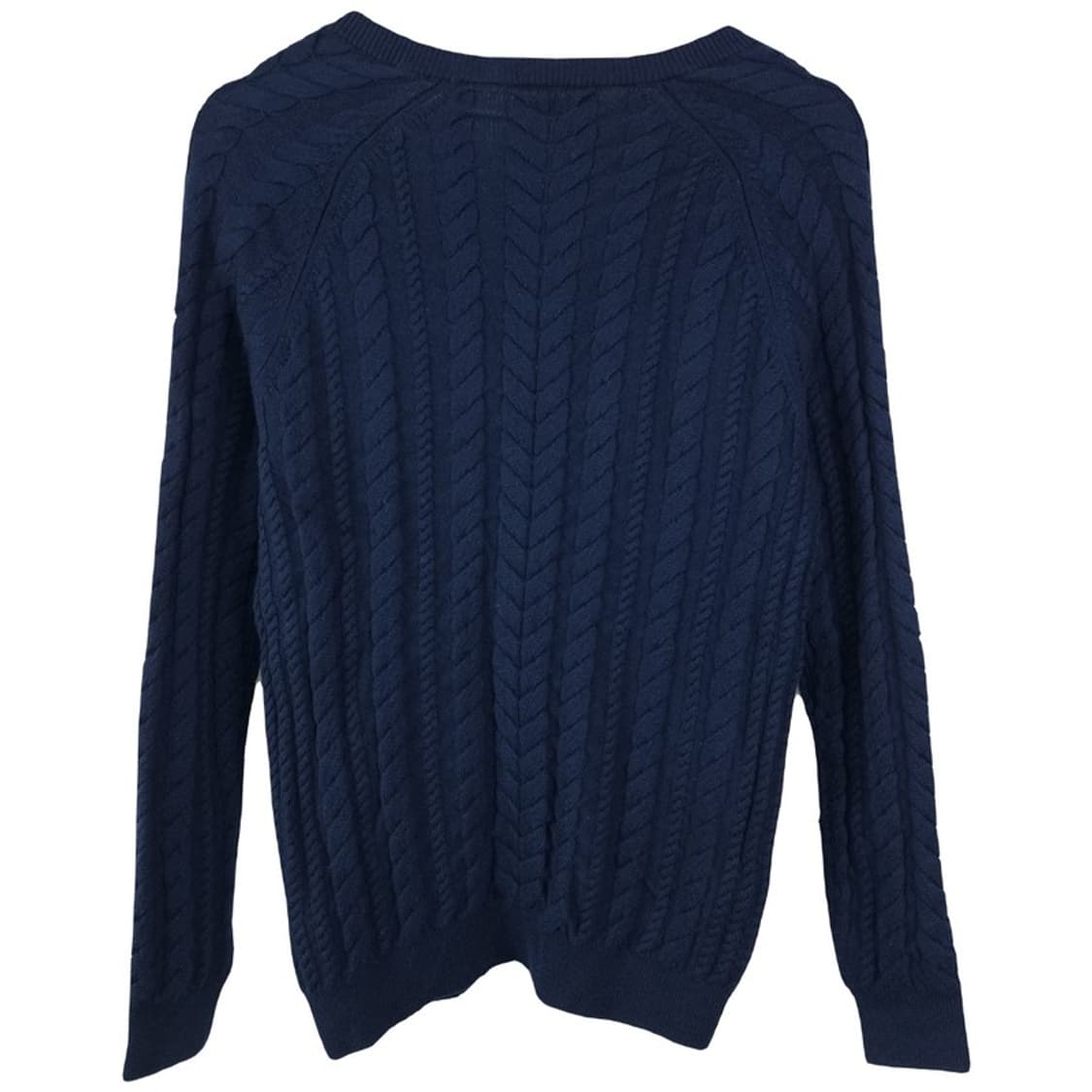 라코스테 로고 패치 브이넥 니트 네이비 M18924  상품이미지3