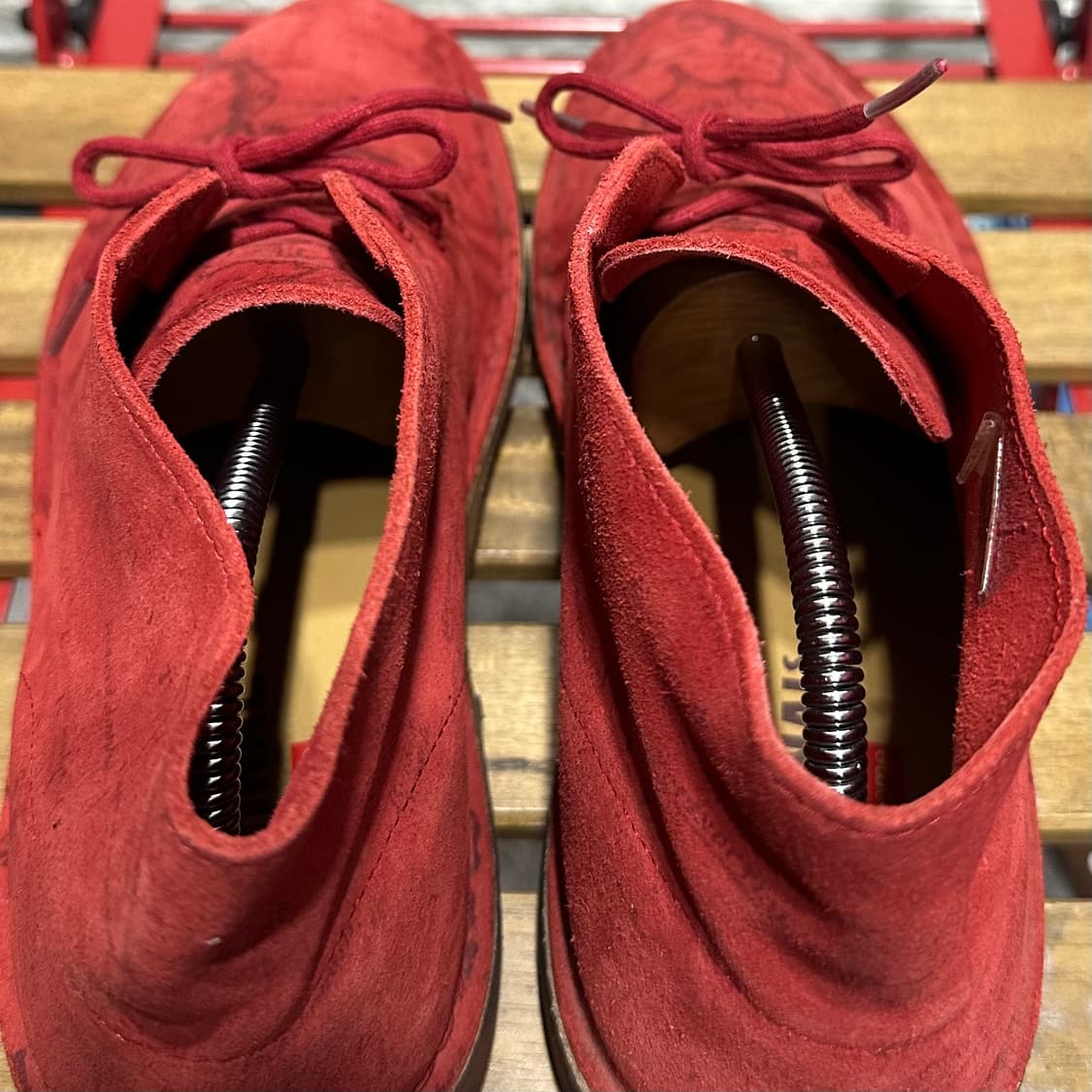 US9.5) 슈프림 x 클락스 부츠 남성 남자 데저트 맵 데저트 부츠 상품이미지5