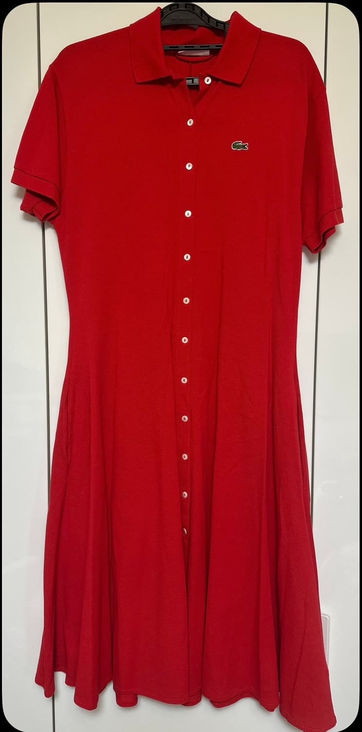 라코스테 레드 반팔 셔츠 pk 원피스 상품이미지2
