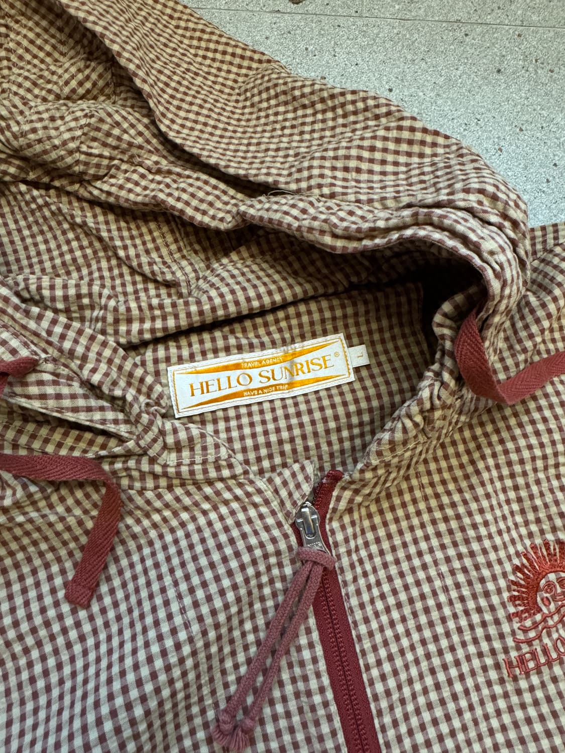 HELLO SUNRISE 체크 후드 자켓 상품이미지3