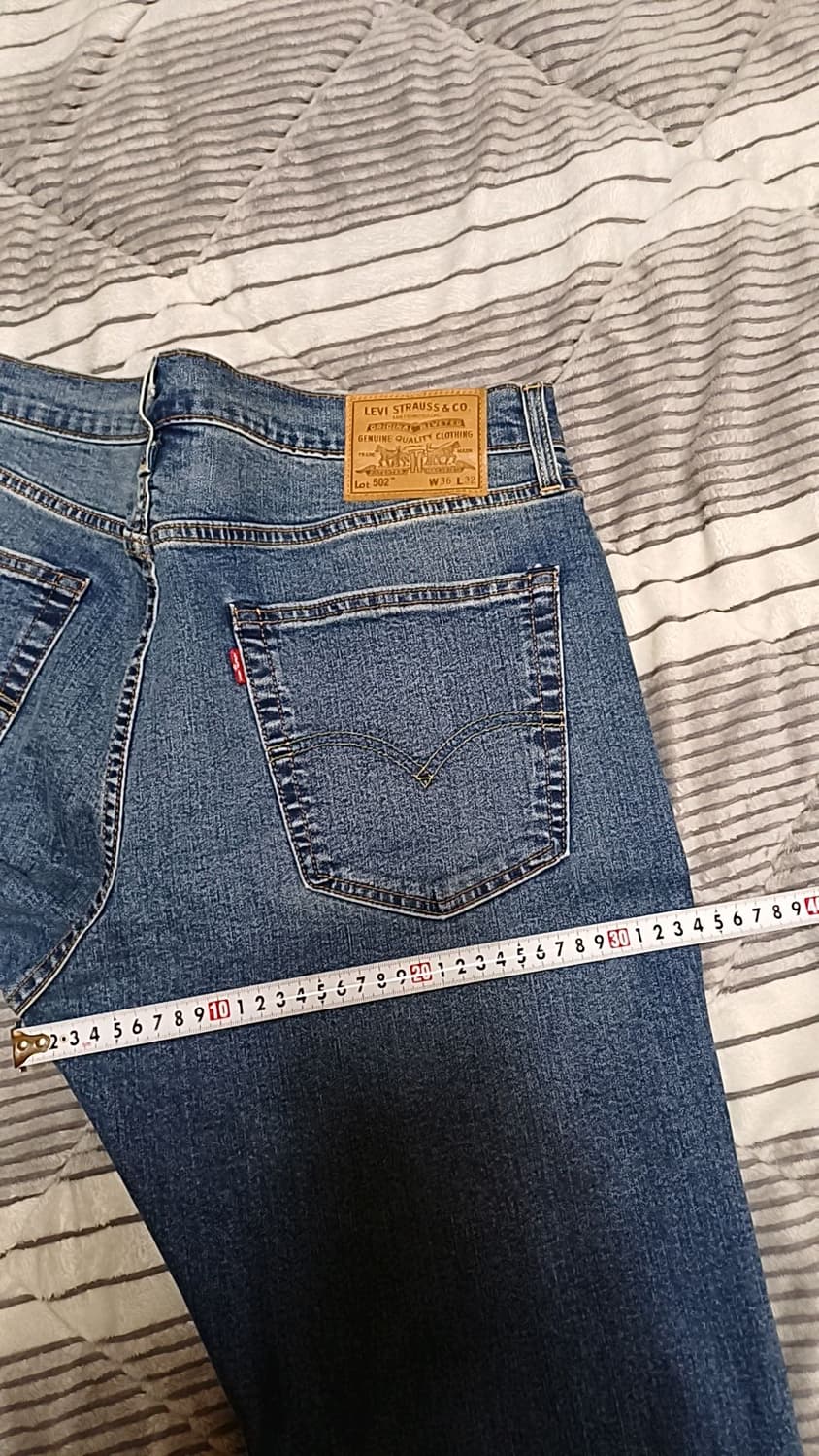 리바이스 502 미세한약기모 스판청바지 36인치 기장105 상품이미지9