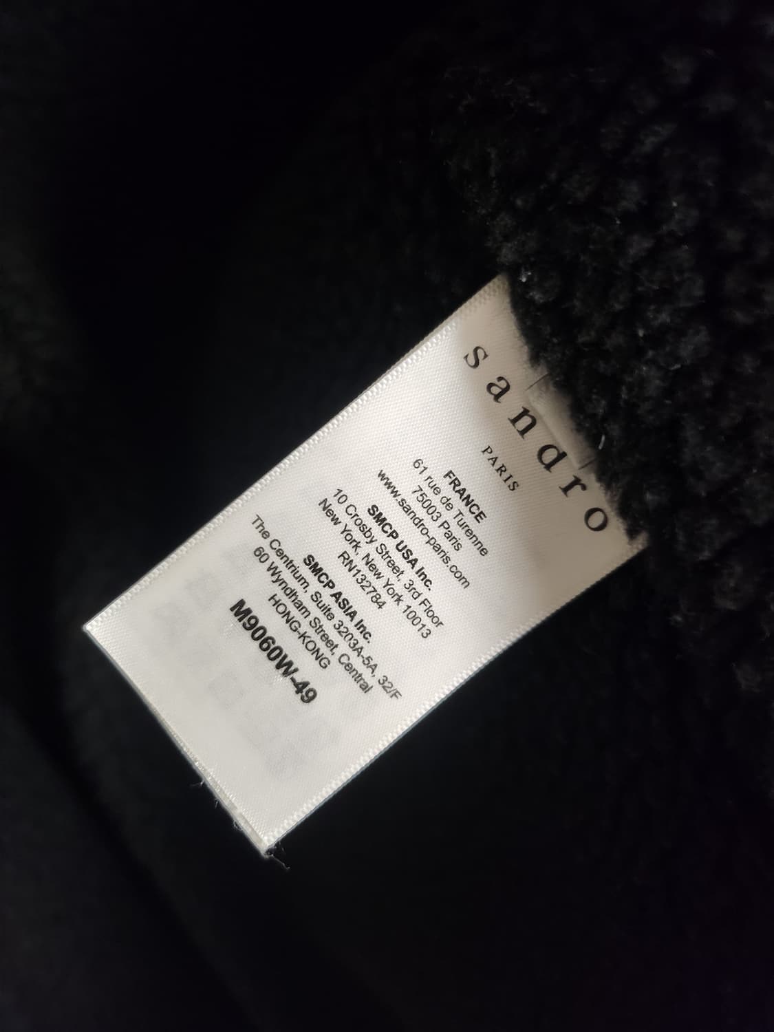 산드로  야상 누빔 코트패딩 다크네이비 상품이미지3