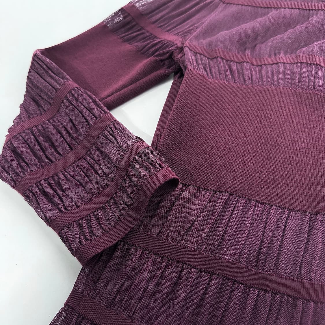 알렉산더 맥퀸 텍스처블록 니트 원피스 상품이미지3