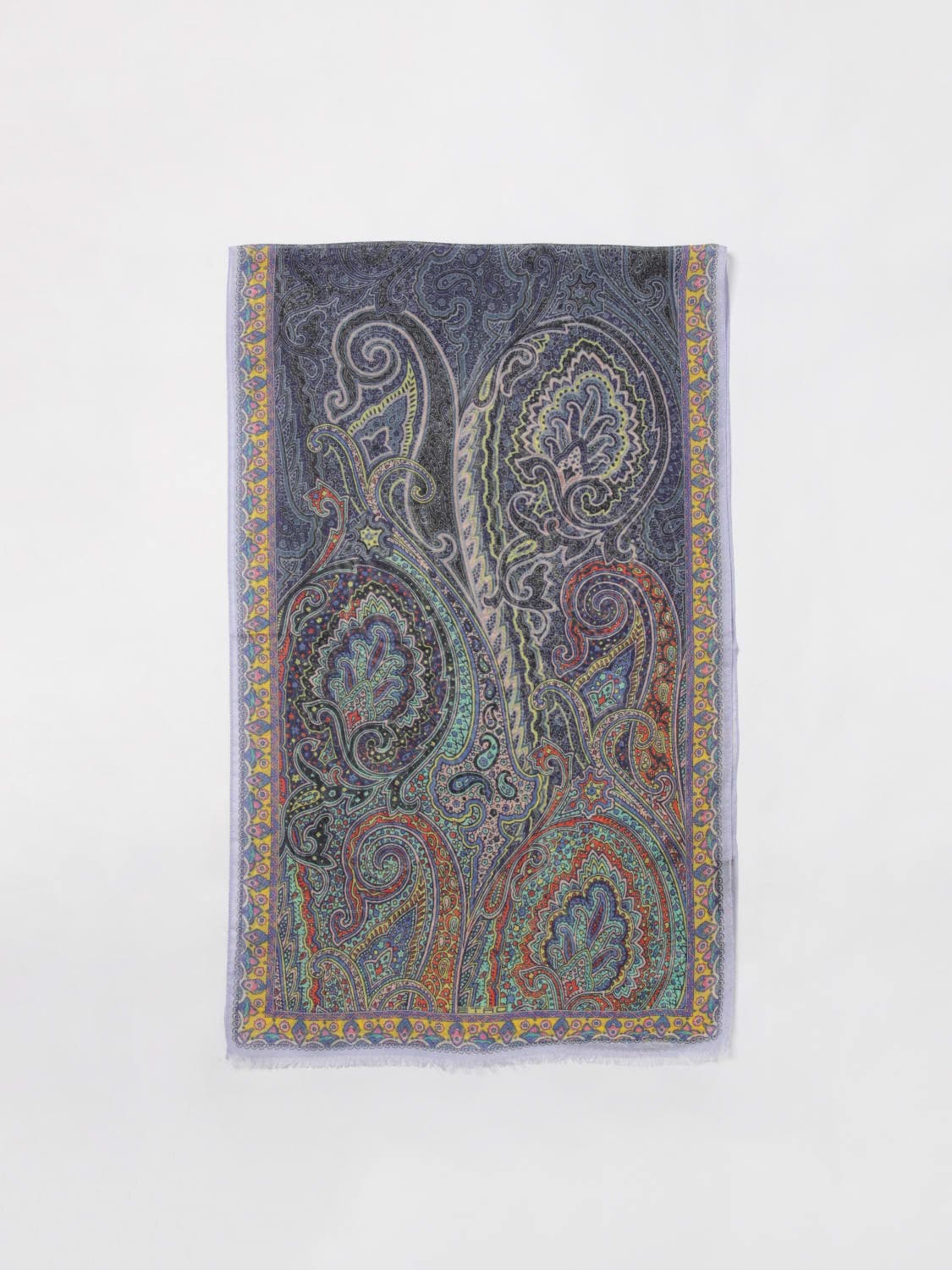 에트로 ETRO 페이즐리 홀리데이 실크 스카프 (호두까기 인형 참 포함) 상품이미지1