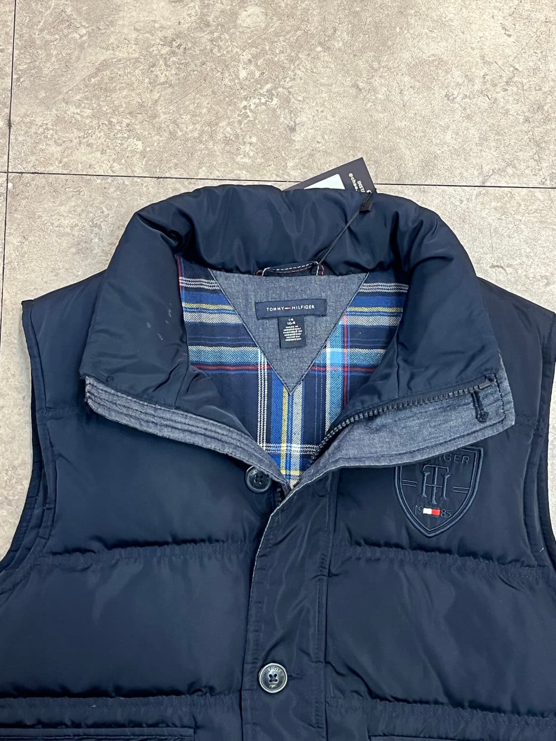 타미힐피거 덕다운 패딩 베스트 네이비 키즈14 #csz2430 상품이미지5