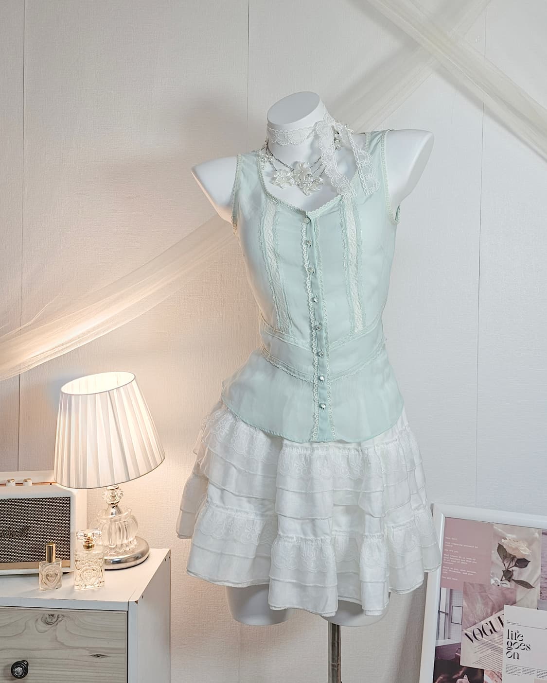 Blue fairy mori look style set 상품이미지5