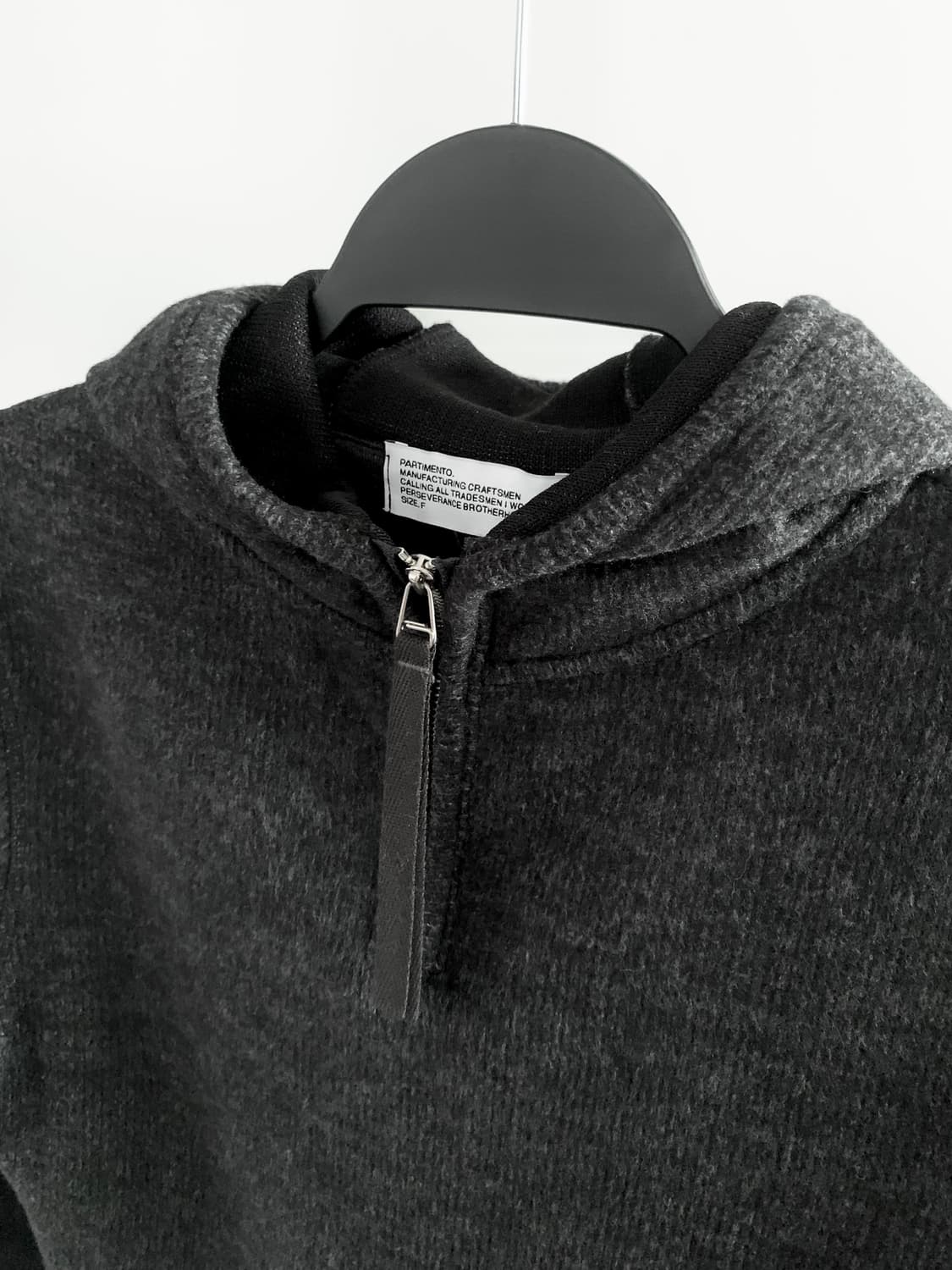 PARTIMENTO KNITTED WARMER HOODIE TOP 상품이미지1