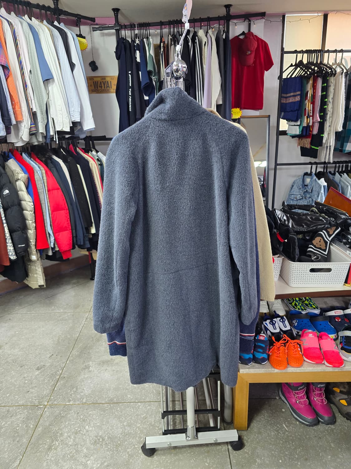 MINE 마인 블루 모직 코트 (1367) 상품이미지2