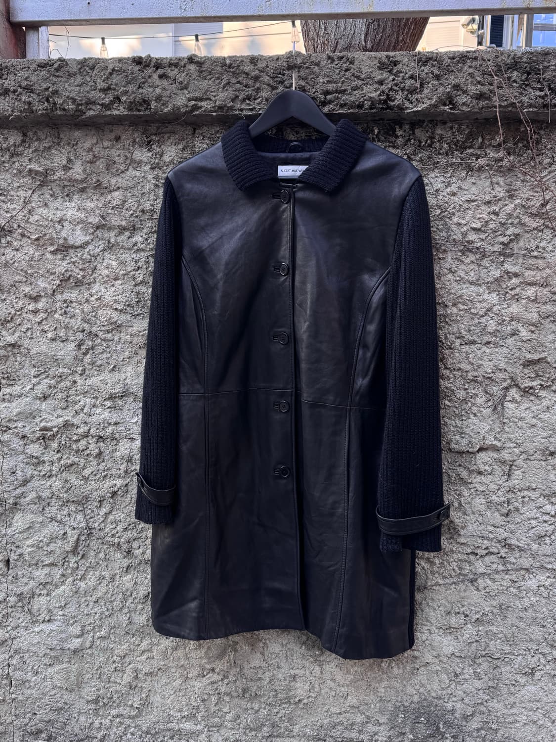 어거스트 맥스 우먼 양가죽 니트 믹스 가죽코트  상품이미지1