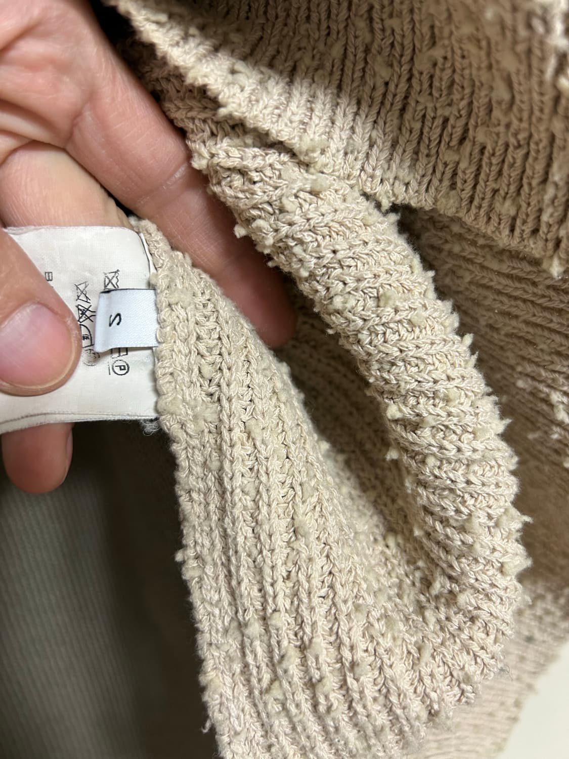 Balenciaga sweater green beige 상품이미지3