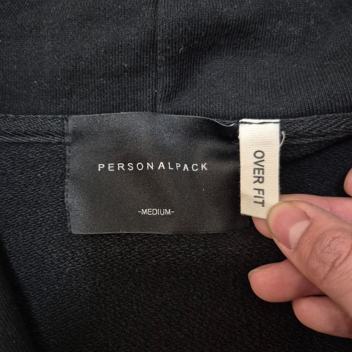 퍼스널팩 오버핏 프리미엄 솔리드 후드집업 M(95) 상품이미지4